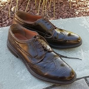 Stafford Wing Tip Dark Brown Shoes